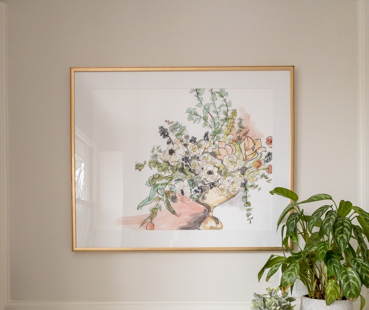 Floral illustration custom artwork